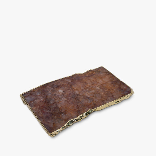 Brown Alamode Agate Platter