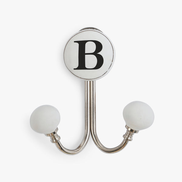 Alphabet 'B' Dual Wall Hook