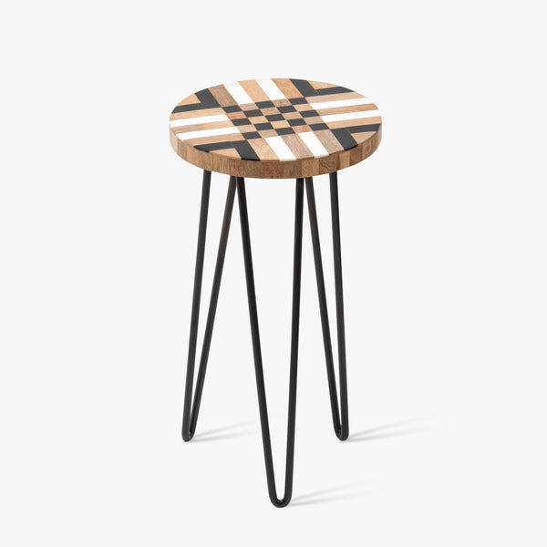 Checkerboard Geometrical Plant Stand