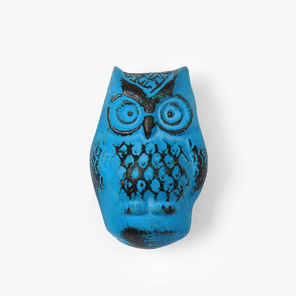 Blue Wise Owl Door Knockers
