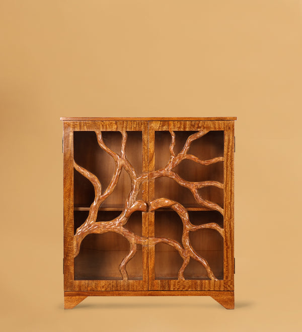 Wooden Tree Storage Cabinet