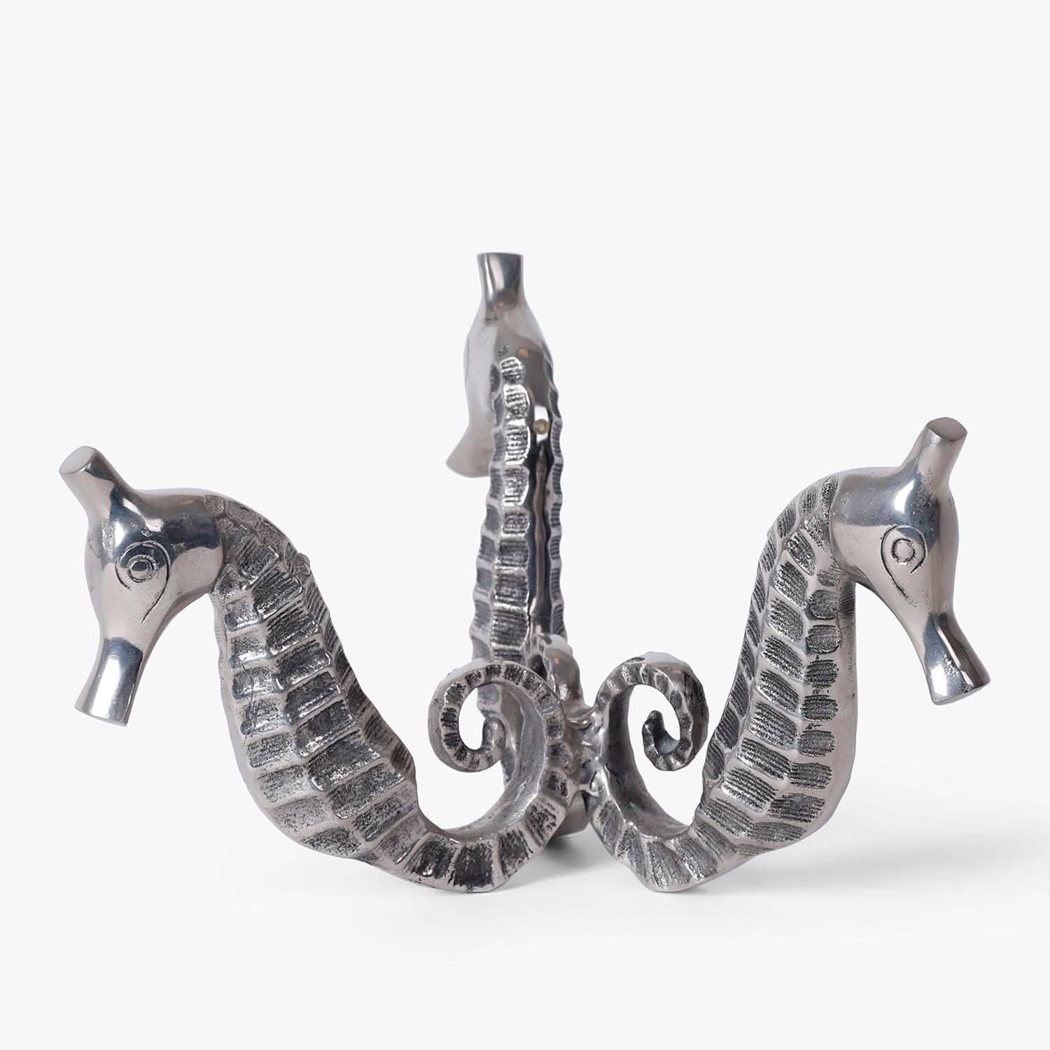 Seahorse Metal Decorative Bowl with Acrylic Bowl | Luxury Table Centerpiece & Serving Bowl for Home Decor