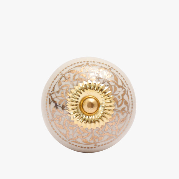 Golden Hue Ceramic Knobs
