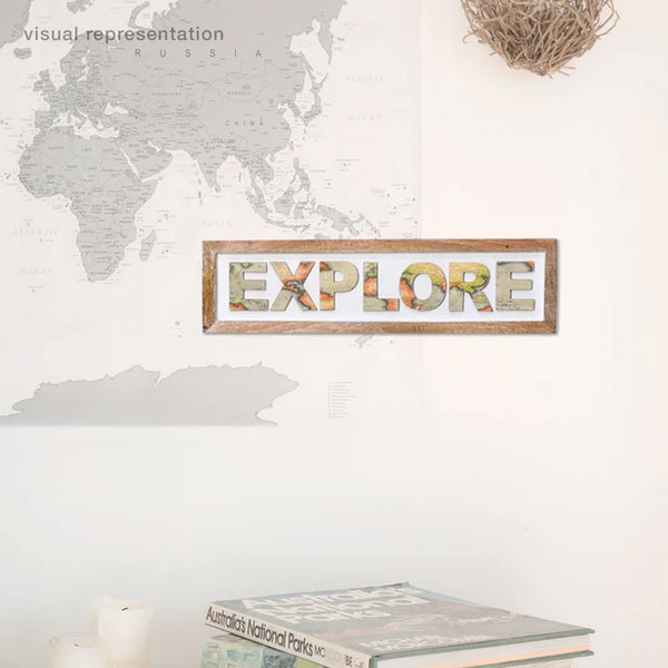 Mappy 'Explore' Wall Accent