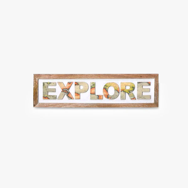 Mappy 'Explore' Wall Accent