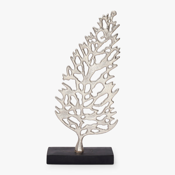 Silver Tree Metal Sculpture