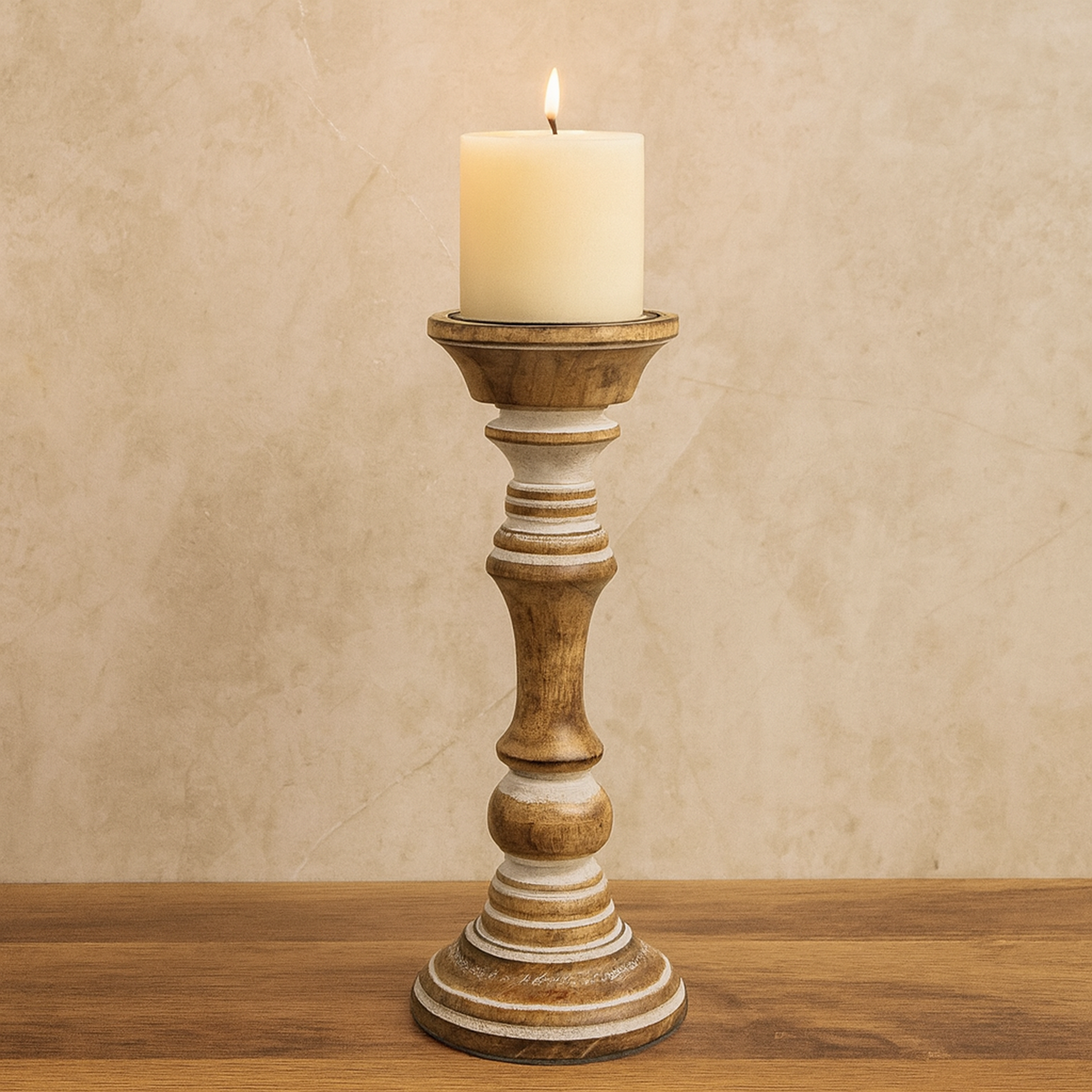Helix Wooden Candle Stand