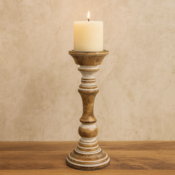 Helix Wooden Candle Stand