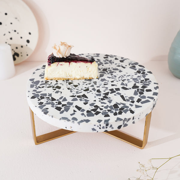 Sweetland Terrazzo Cake Stand- Golden