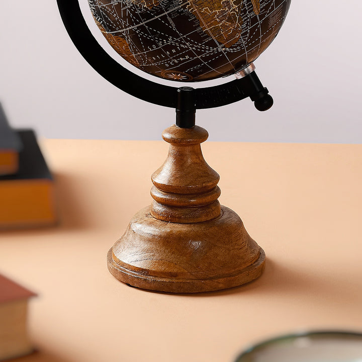 Contemporary Poppy World Globe