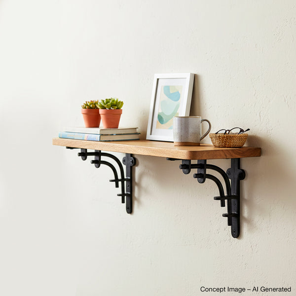Vintage Alder Wooden Shelf