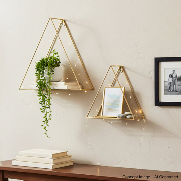 Trendy Triangle Wall Shelf
