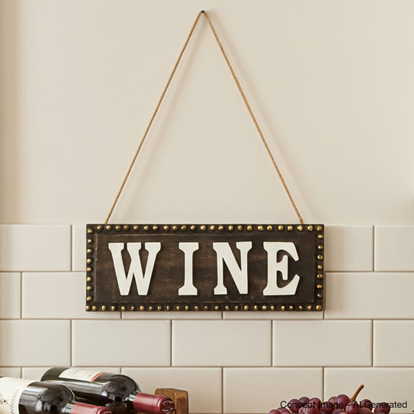 Scripted Wine Wall Hanging