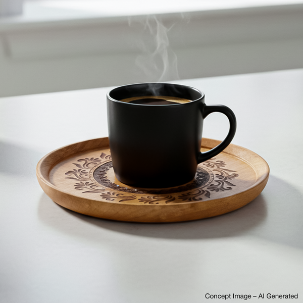 Ethnic Essence Wooden Trivet