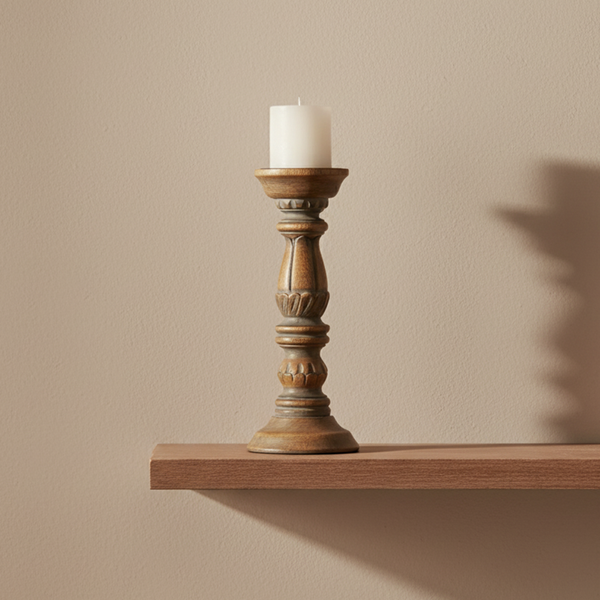 Fay Wooden Candle Stand