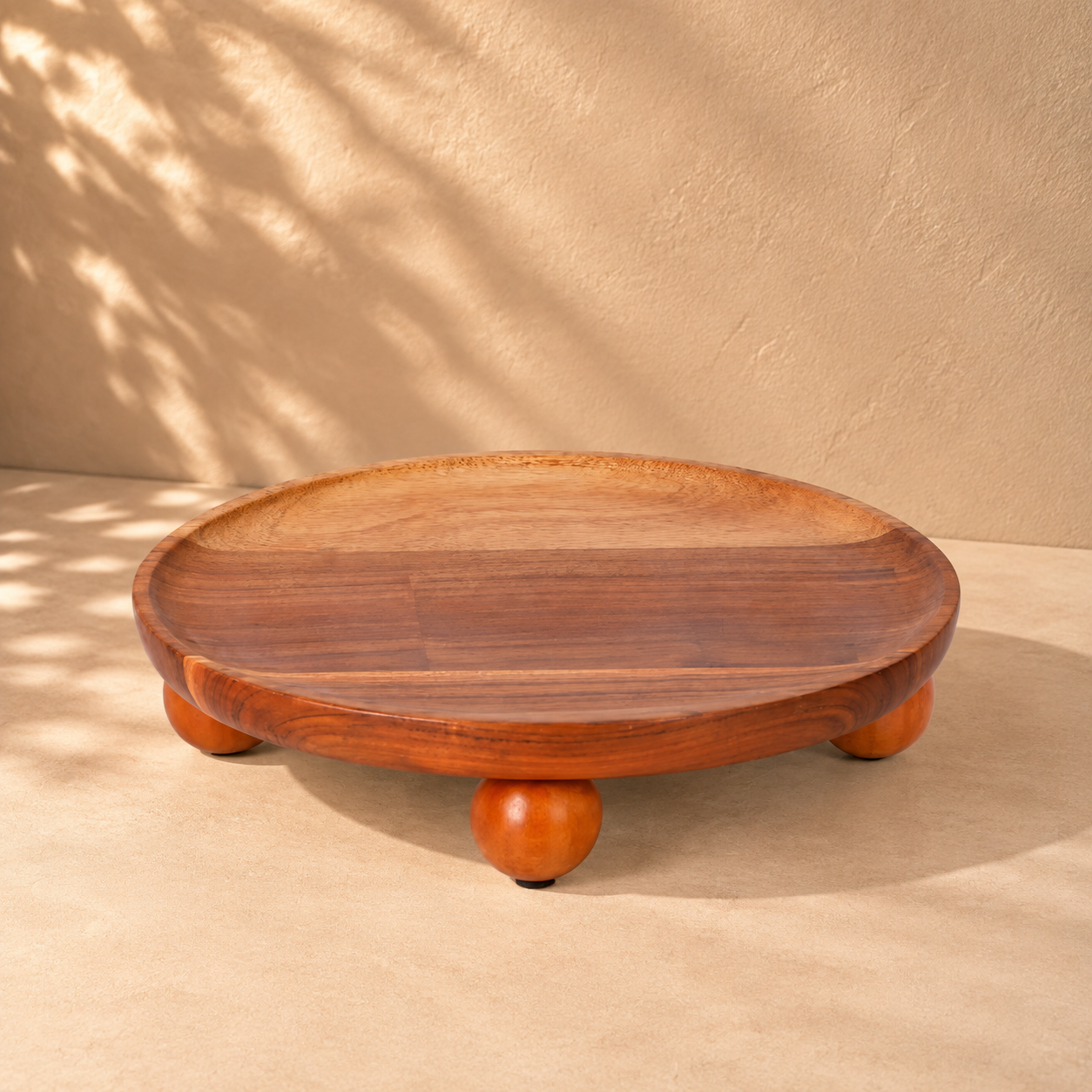 Wooden Pedestal Riser – Round Multipurpose Stand for Cake, Snacks & Décor
