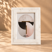 White Marble Photo Frame