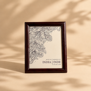 Dark Walnut Wooden Photo Frame for Tabletop Styling, 8x10 Inch Picture Frame for Home Decor & Gifting