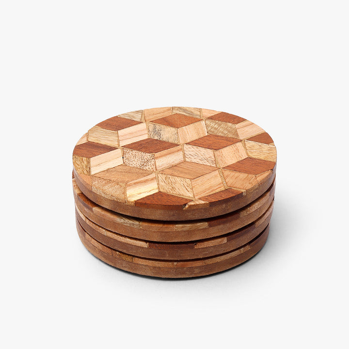 Sylvan Stringed Rhombus Coasters
