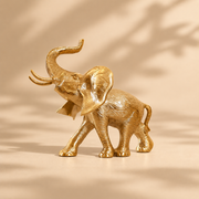 Golden Elephant Figurine Showpiece | Luxury Home Décor Accent