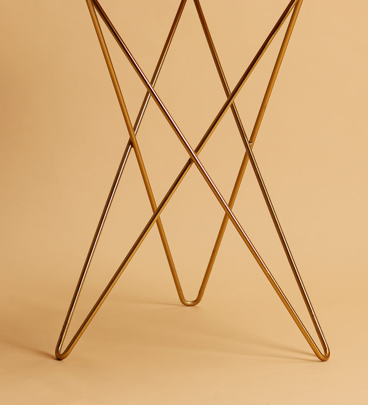 Wooden Dodecagram Accent Table