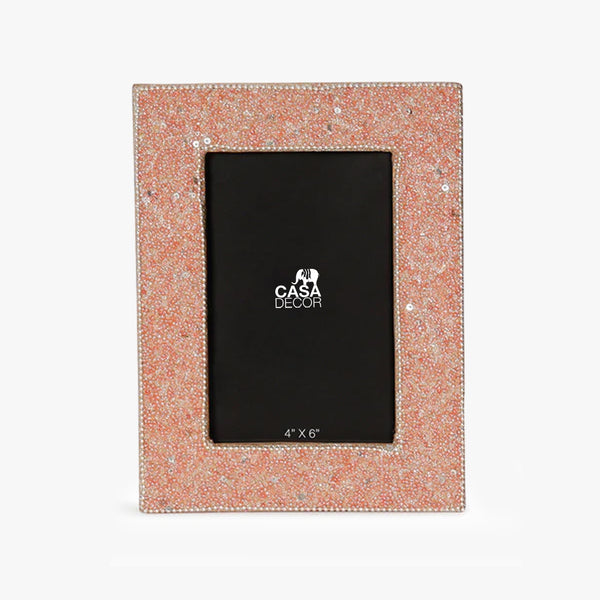 Beady Beige Photo Frame