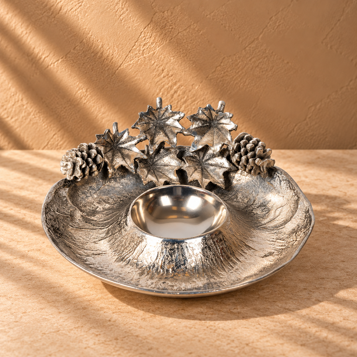Grape Pedestal Platter for Table Decor and Festive Serving