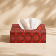 Arc & Petal Wooden Tissue Box Holder | Decorative Tissue Paper Dispenser for Home & Dining