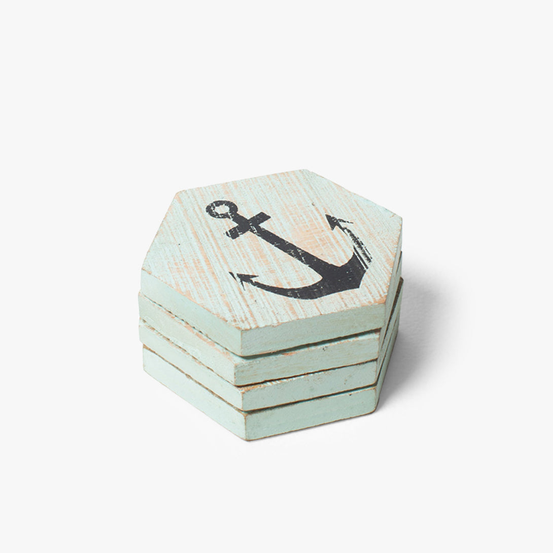 Hexagon Anchor Coaster