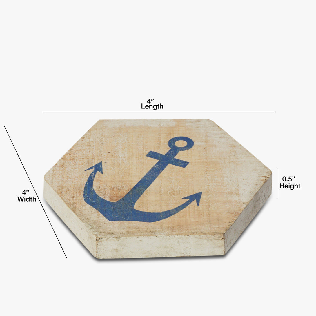 Hexagon Anchor Coaster