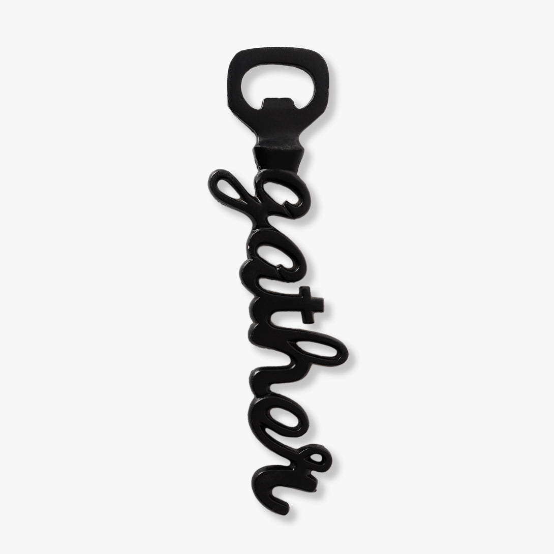 GATHER Script Metal Bottle Opener - Silver