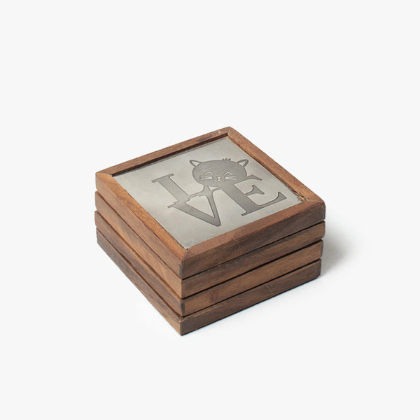 Scripted Love Framed Coasters