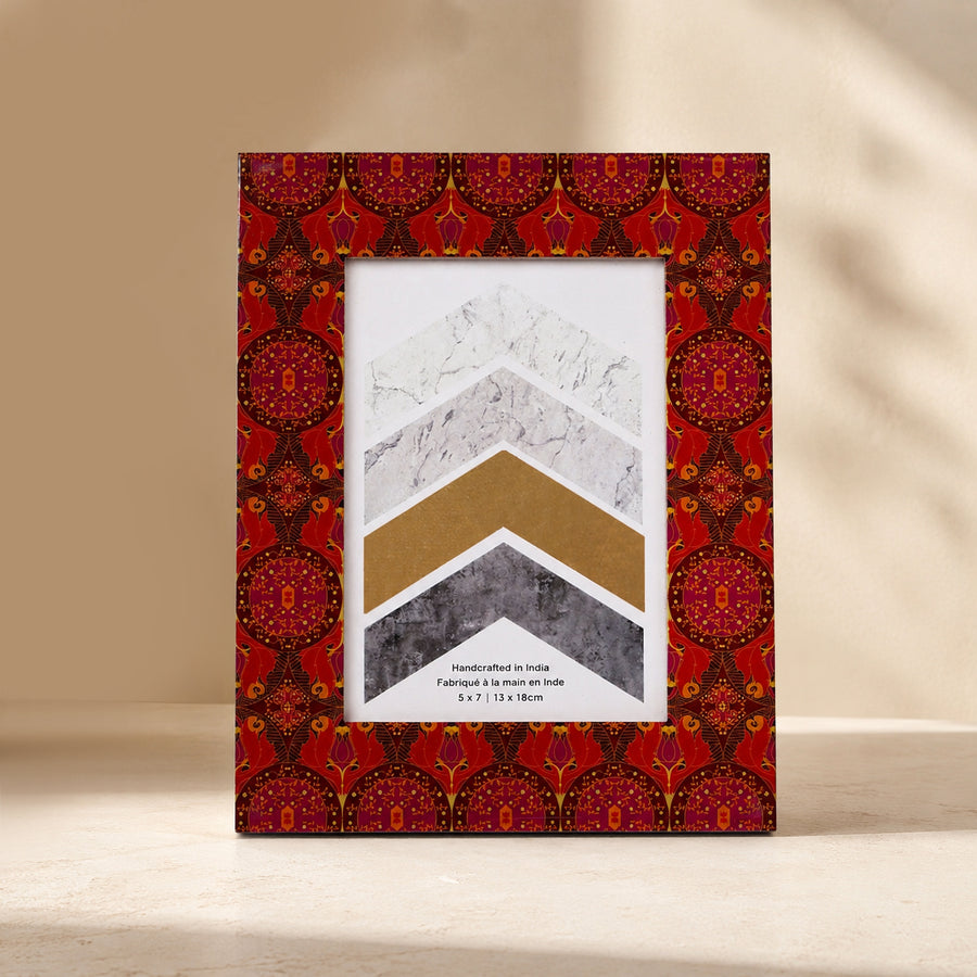 Arc & Petal Wooden Photo Frame  | Decorative Picture Frame for Home & Gifting