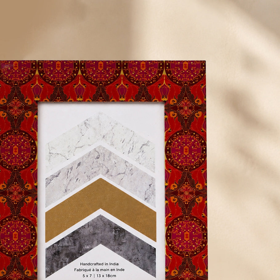 Arc & Petal Wooden Photo Frame  | Decorative Picture Frame for Home & Gifting