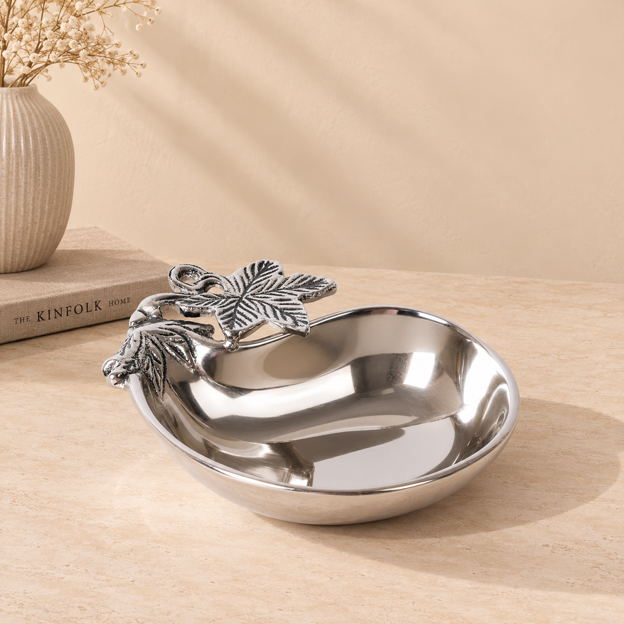 Grape Leaf Bowl for Table Decor and Snack Serving