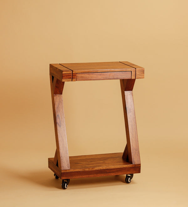 D’Host Portable Wooden Trolley