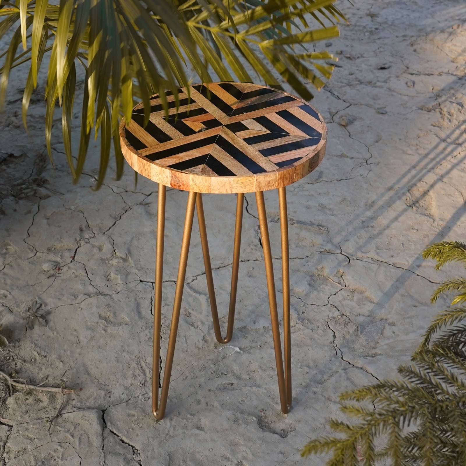 Tribal Wooden Plant Stand