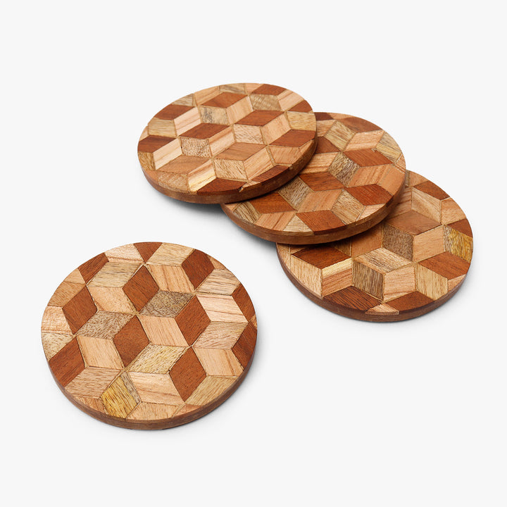Sylvan Stringed Rhombus Coasters