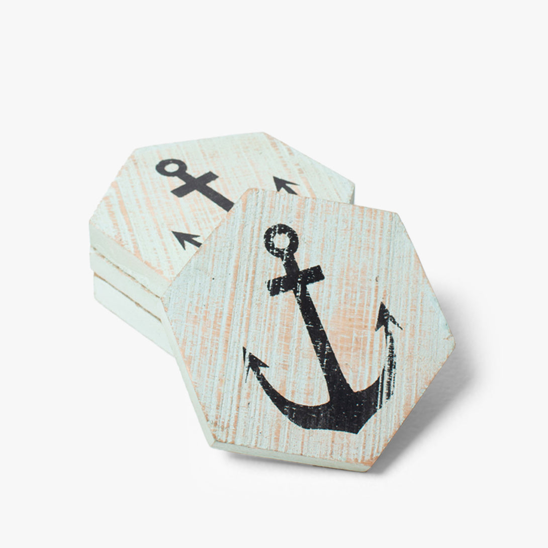 Hexagon Anchor Coaster