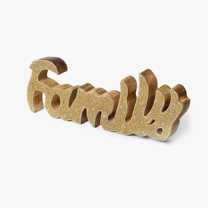 Bedazzled 'FAMILY' Word Accent