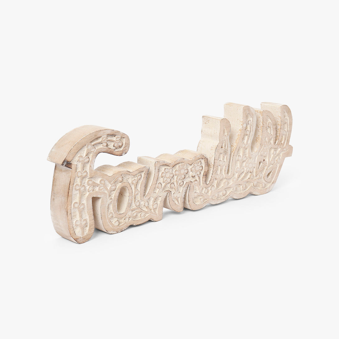 Hand-carved Family Plaque