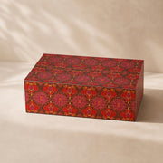Arc & Petal Wooden Storage Box with Lid | Decorative Multipurpose Organiser Box