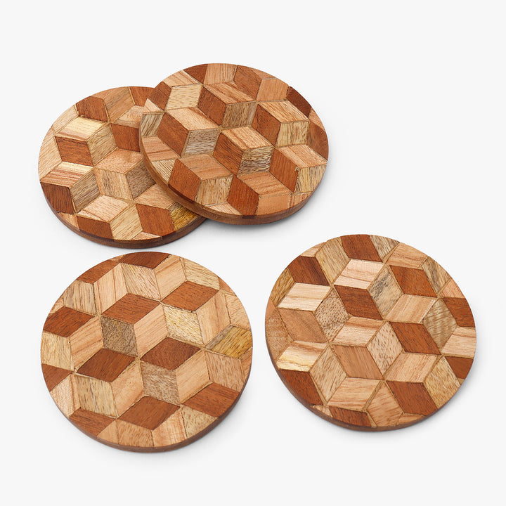 Sylvan Stringed Rhombus Coasters