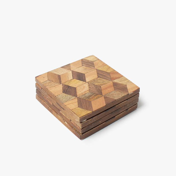 Sylvan Stringed Rhombus Coasters