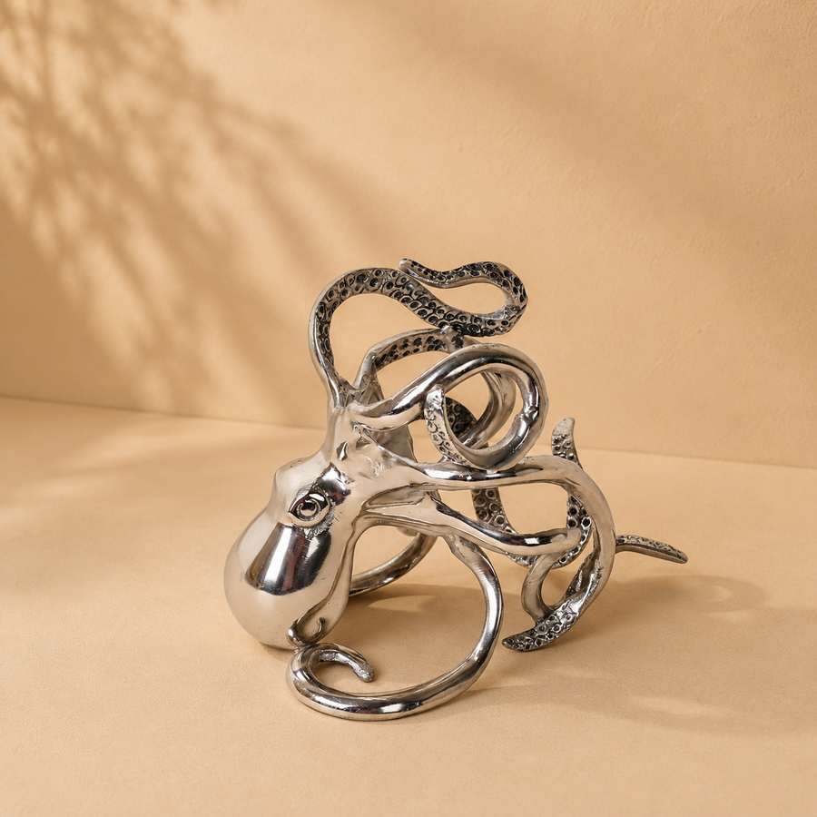 Octopus Wine Bottle Holder for Bar Decor and Table Styling
