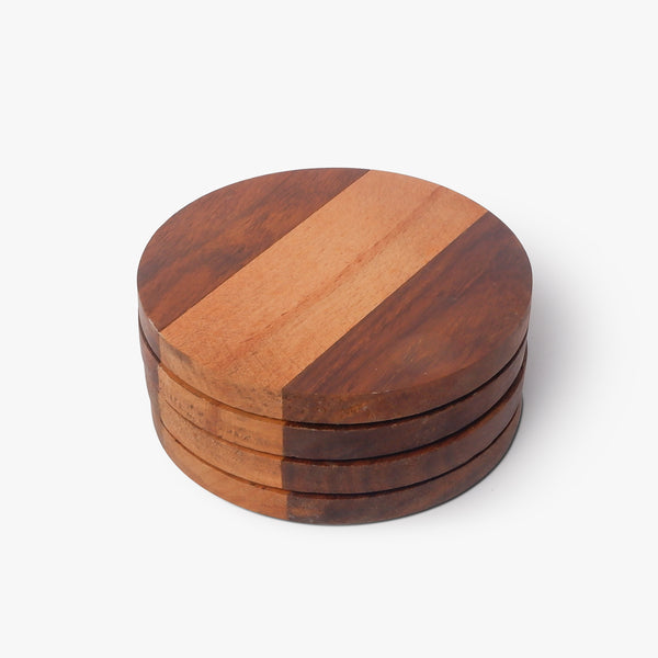 Neo Brown Round Coasters