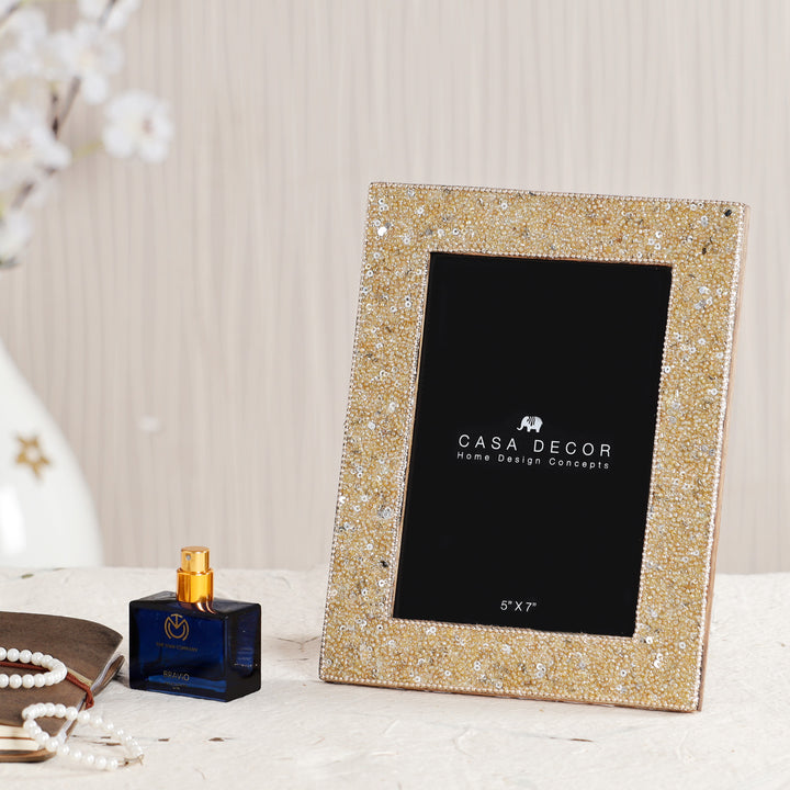Bedazzled Beaded Photo Frame