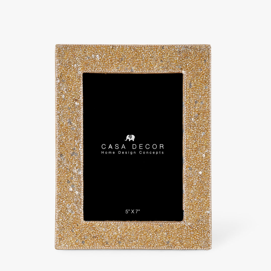 Bedazzled Beaded Photo Frame
