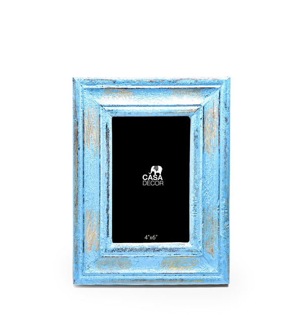Distressed Pop Blue Picture Frame