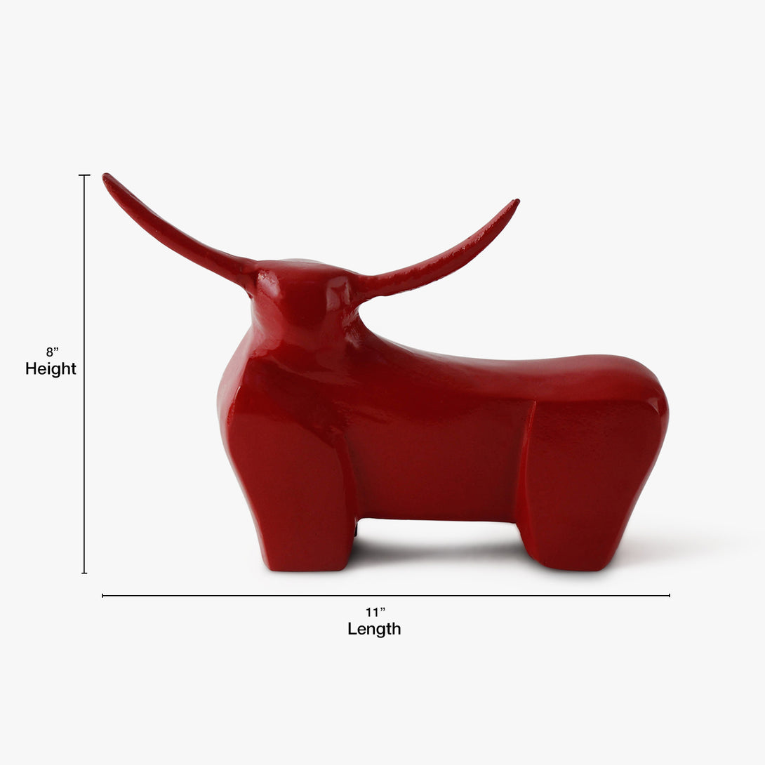 Abstract Bison Sculpture